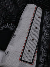 Patch Neck Cotton Blend Unstitched Suit With Dupatta